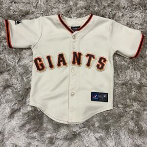 Kids Giants Cream Baseball Jersey sz 2T